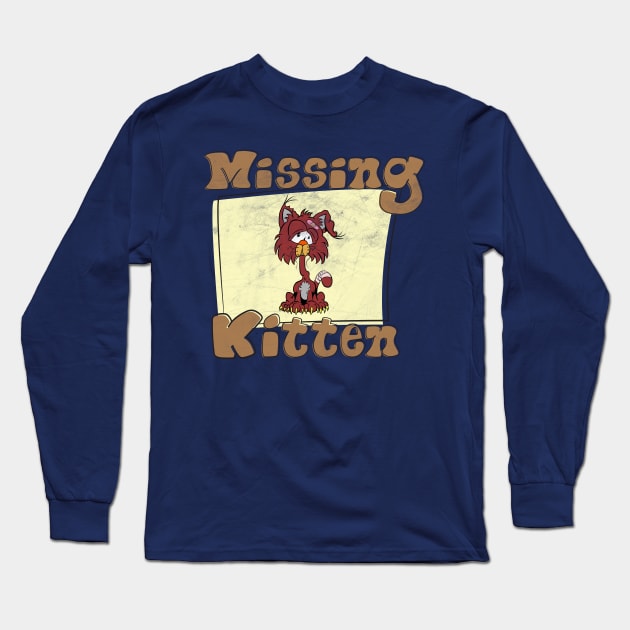 Missing Kitten Long Sleeve T-Shirt by JGTsunami